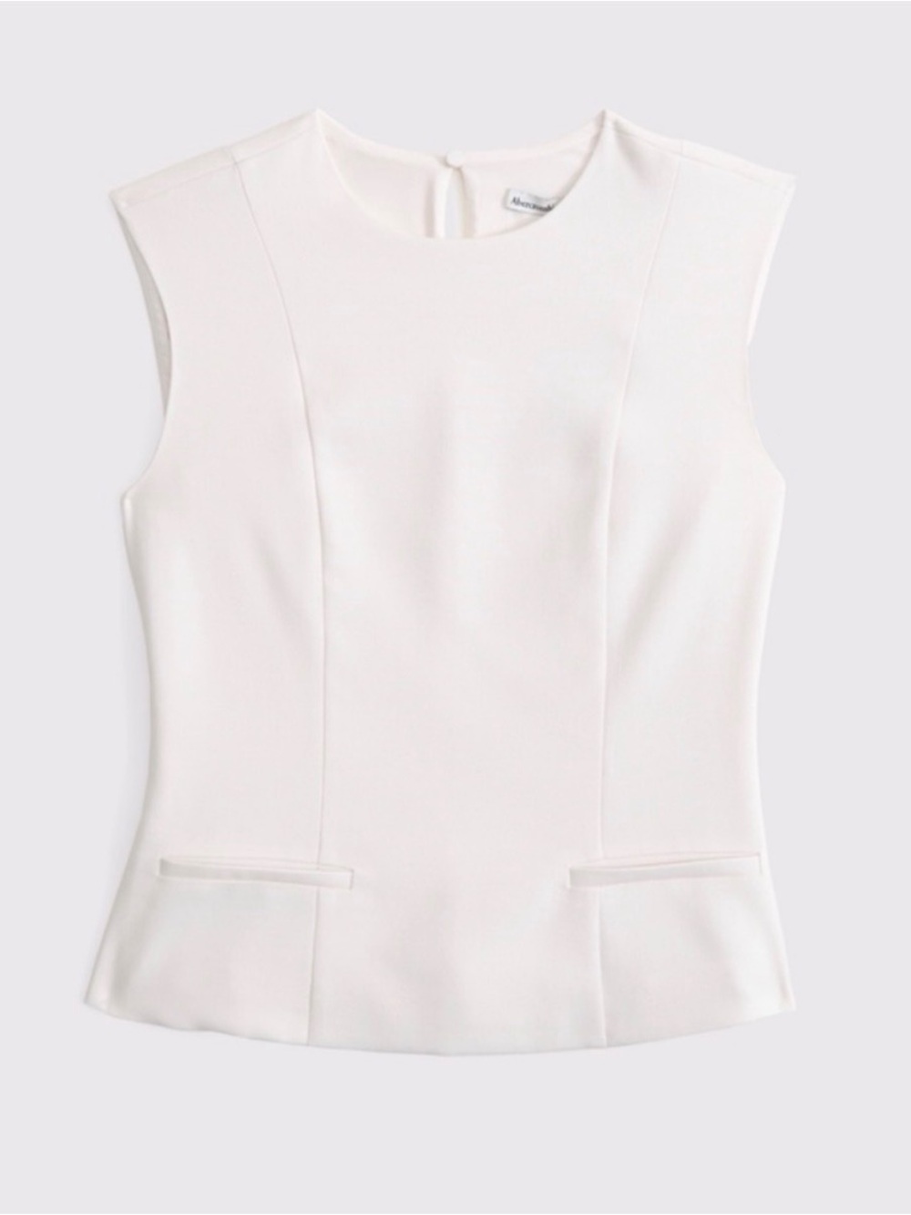 Abercrombie & Fitch Tailored High Neck Top | Size L | Business Casual